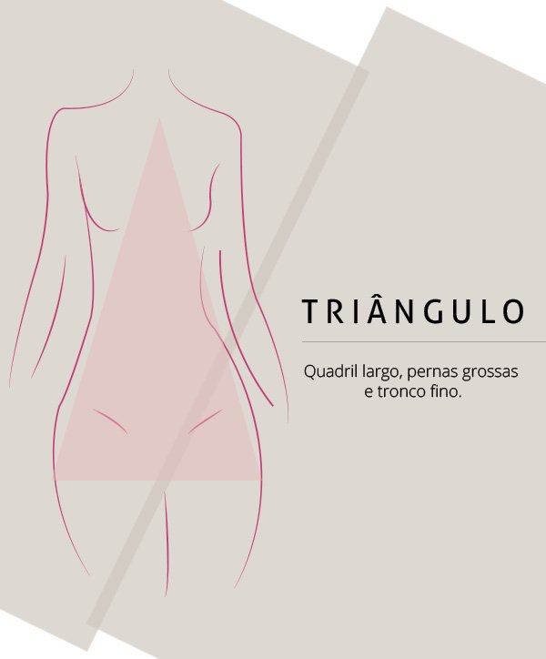 vestido para corpo triângulo