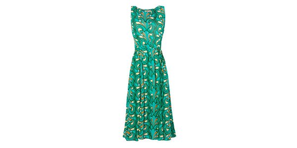 Vestido estampado verde