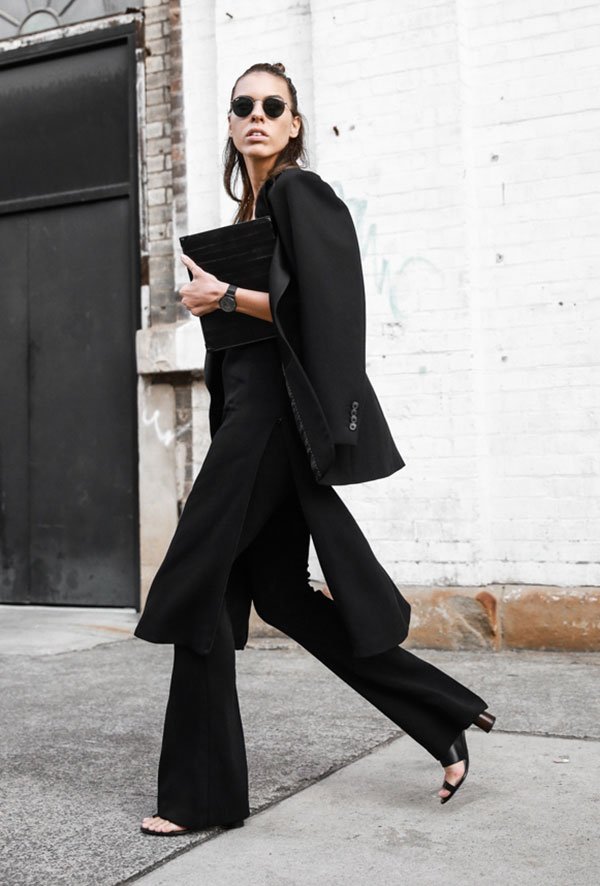 all black