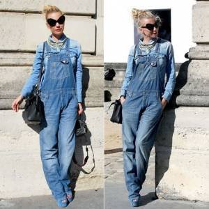 Denim Overall + Denim Shirt