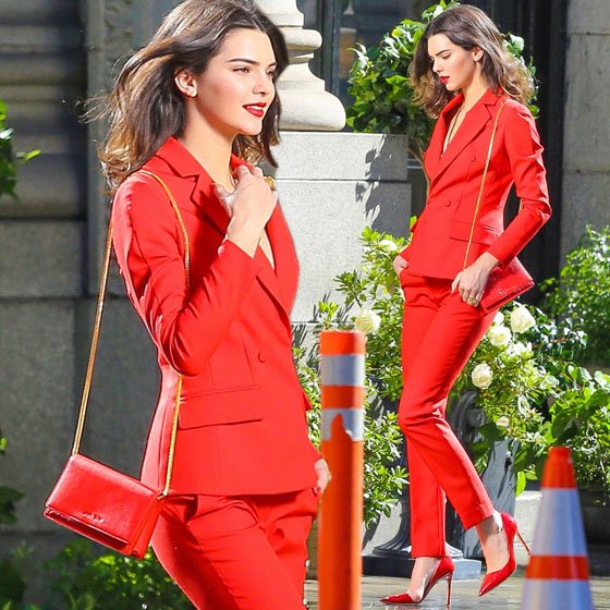 kendall-jenner-red-suit