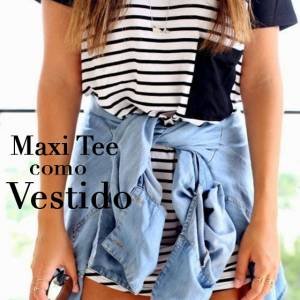 Maxi Tee Como Vestido