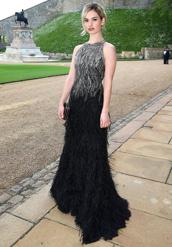 lily-james-party-dress