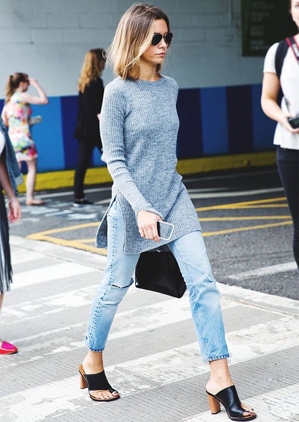 street-style-new-york-fashion-week-denim-sweater-wood-mules-steal-the-look