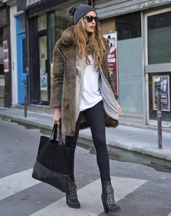 Street-Style-Coat-Winter-Hat-Boots-Jeans