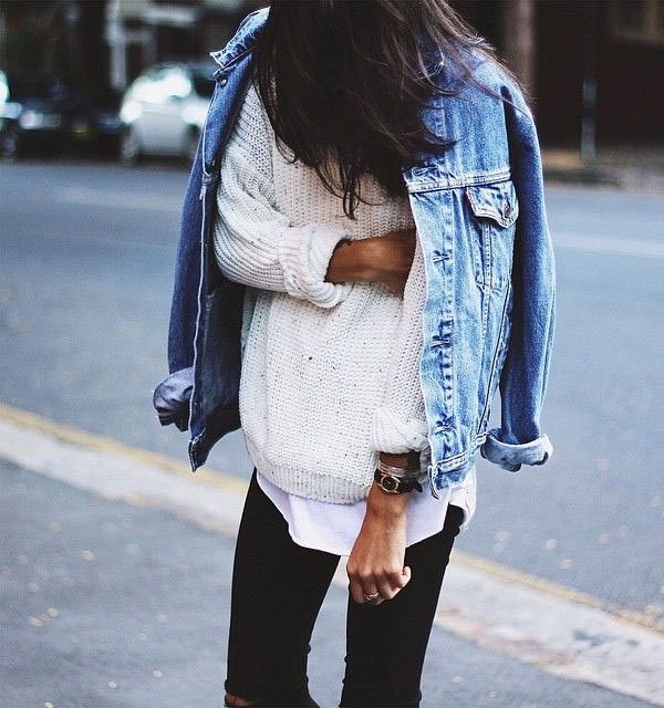 Tricot-Denim-Jeans-Jacket-Street-Style