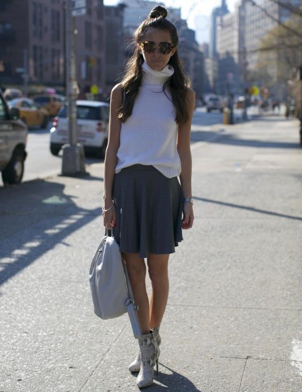 sleeveless-tricot-grey-skirt-animal-print-boots-street-style