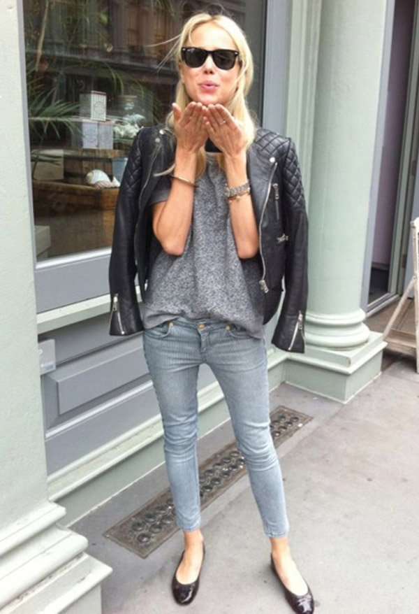 elin-kling-t-shirt-casual-look-leather-jacket