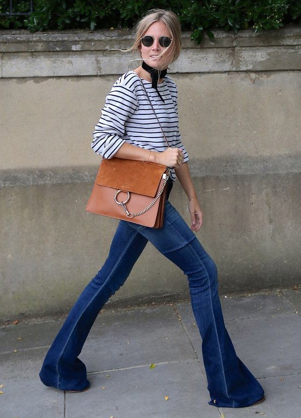 flare-jeans-striped-shirt