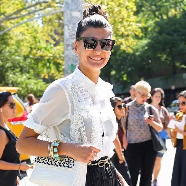 giovanna-battaglia-street-style-sunglasses-white-blouse