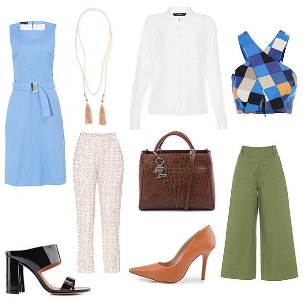 blue-dress-pantacourt-pants-scarpin-mule-bag-cropped-white-shirt