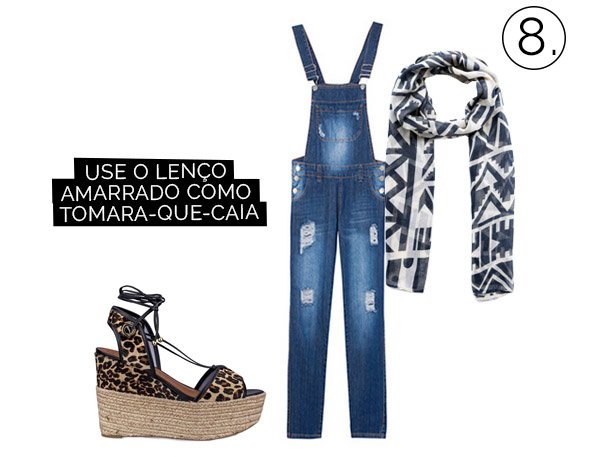 denim-jumpsuit-scarf-animal-print-plataform