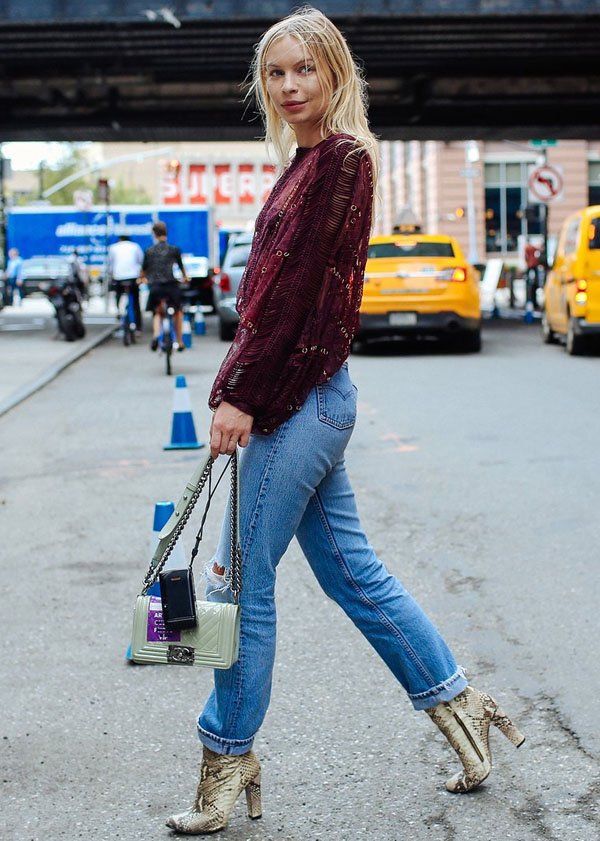 street-style-bota-animal-print-jeans-nyfw