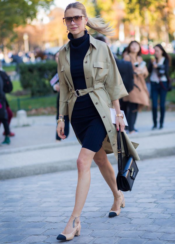 pernille teisbaek look sapato chanel trench coat