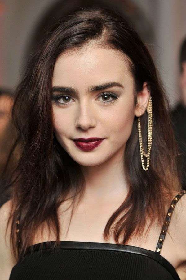 lily collins ear cuff street style