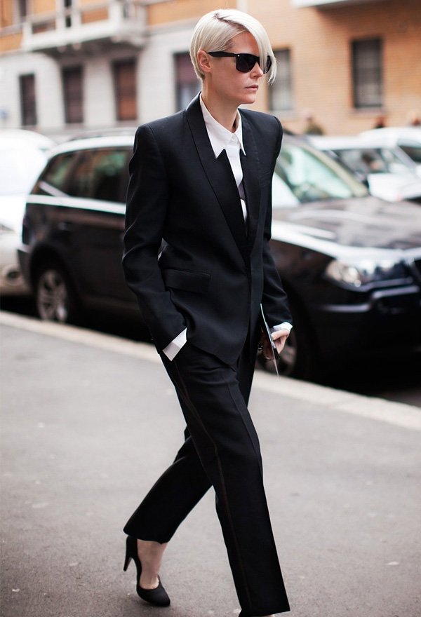 look street style terno suit blazer
