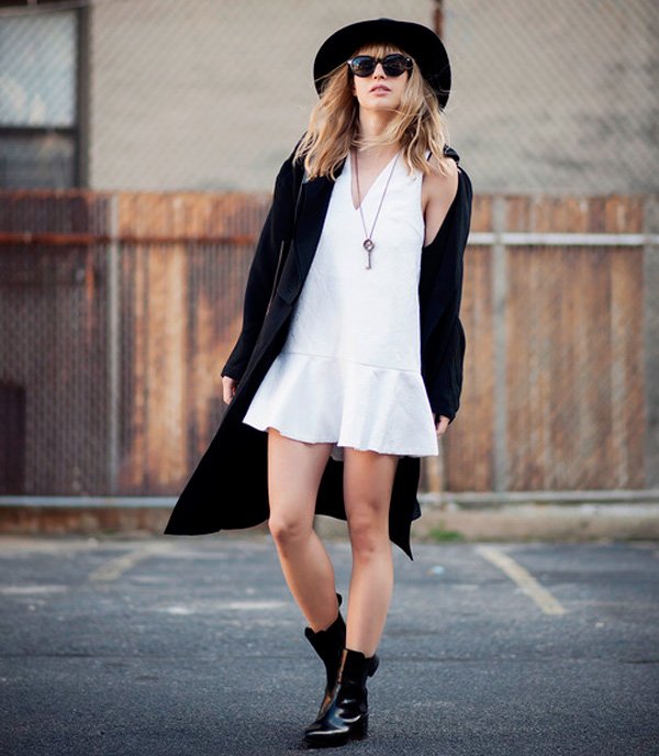 street style hat black and white