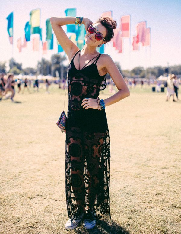 acl festival style look total black