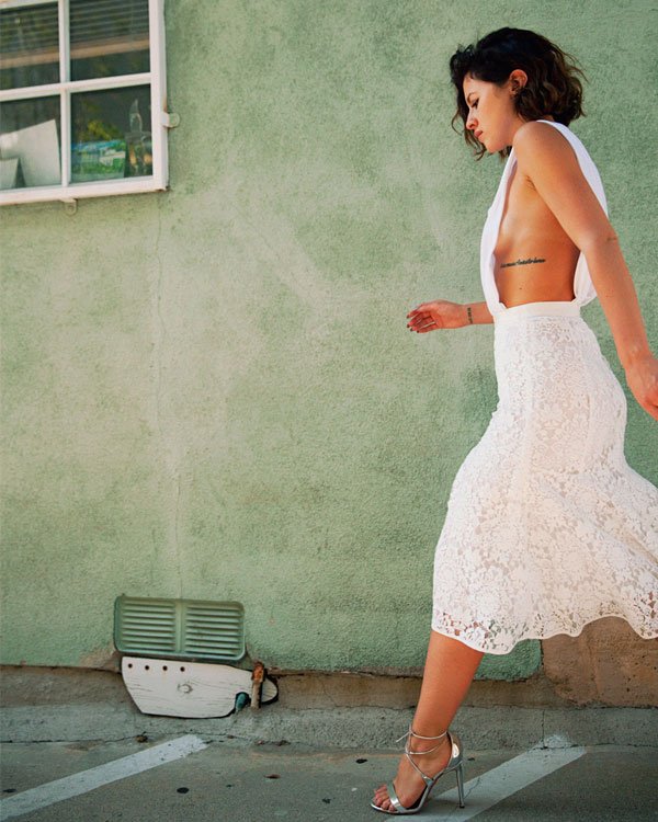 Karla Deras Street Style White Dress