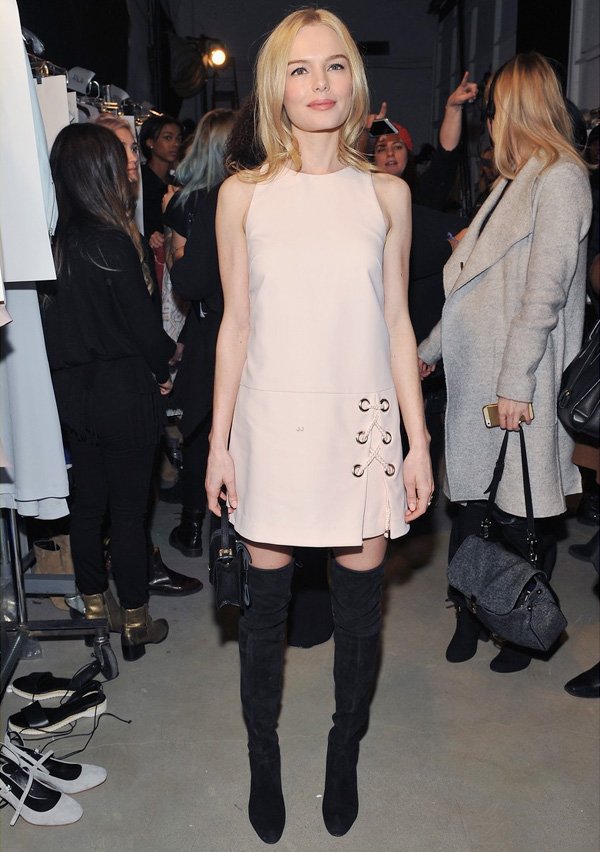 kate bosworth look vestido over the knee