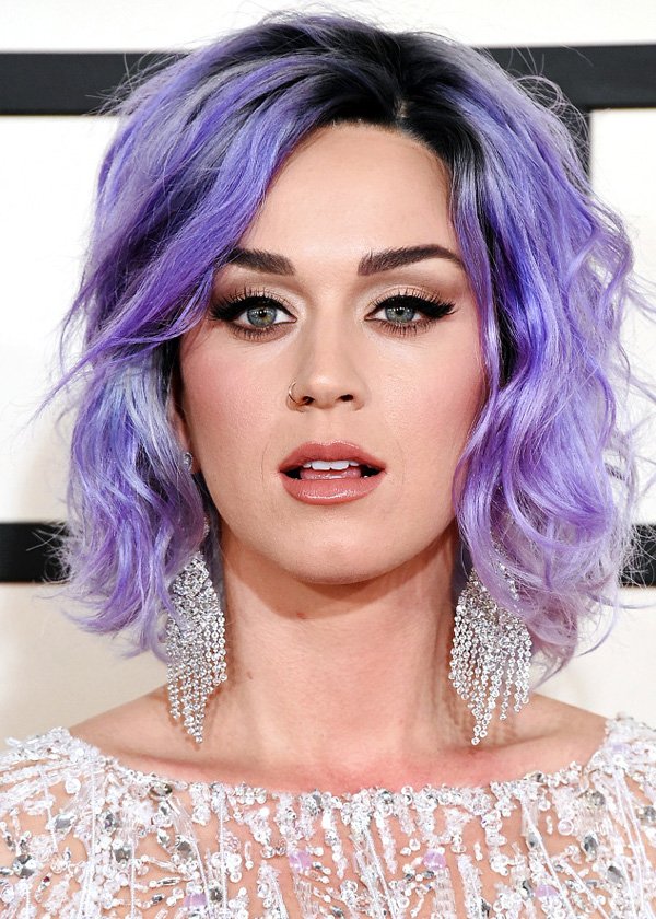 Katy Perry Beauty Purple Hair