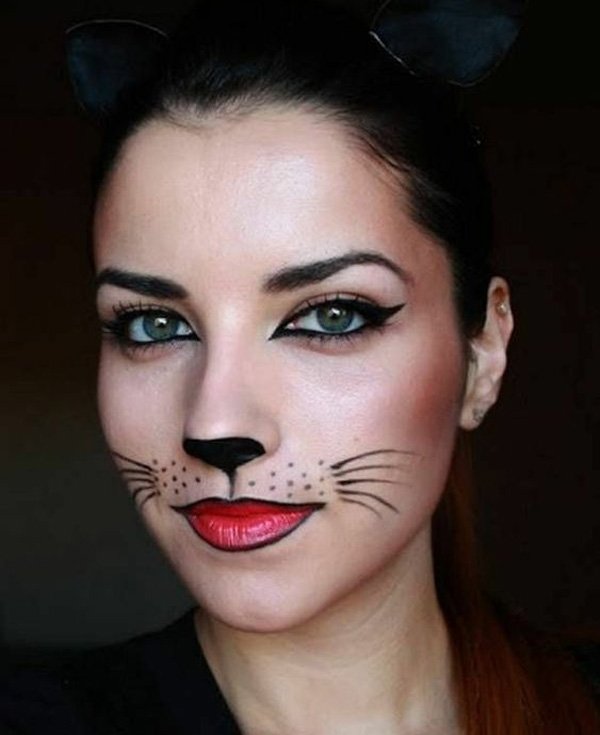 maquiagem gatinho carnaval