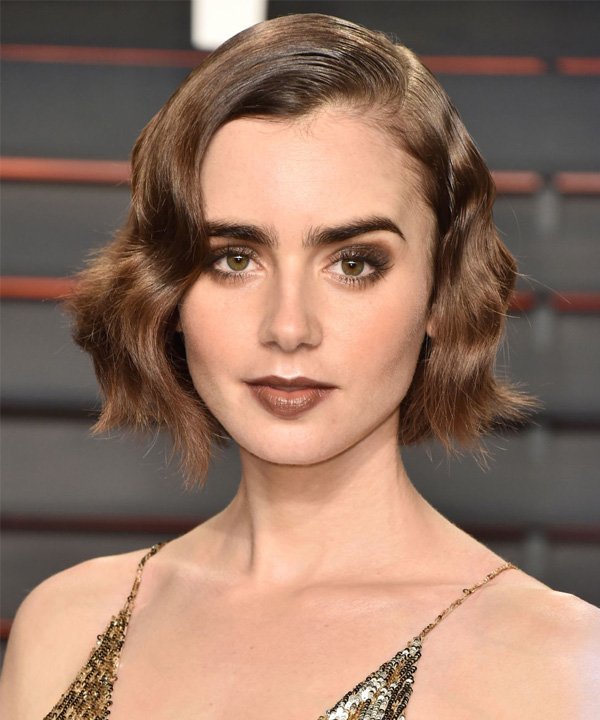 Lily Collins Beauty Red Carpet