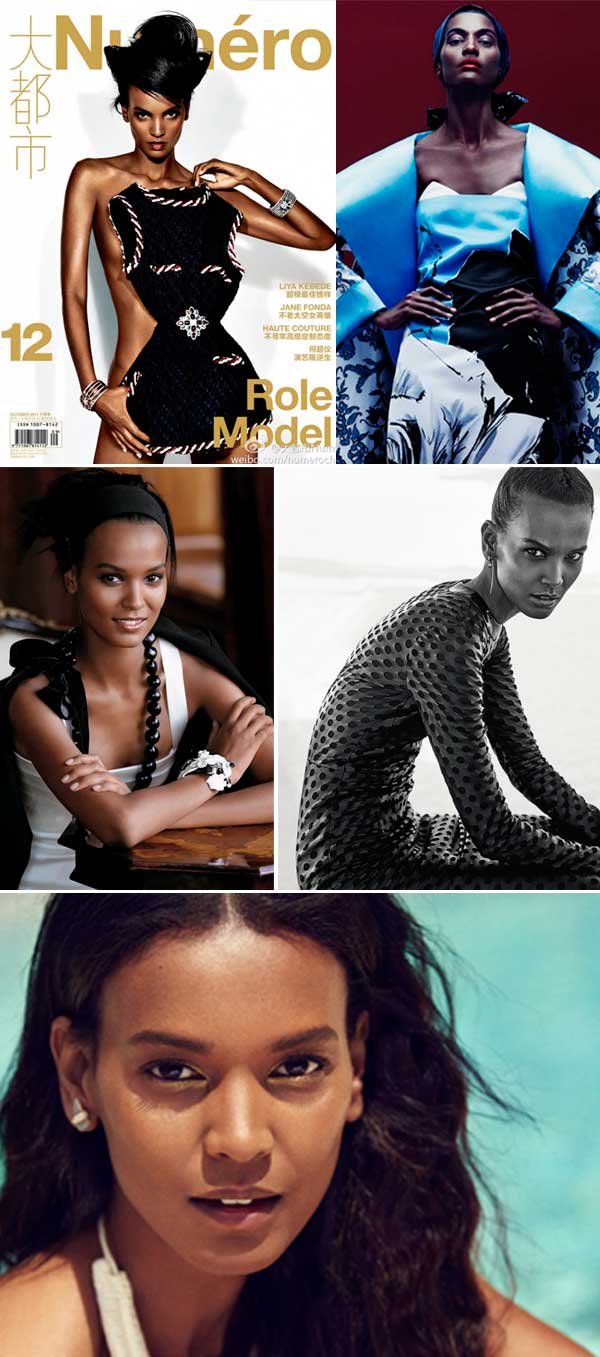 modelos negras desfile liya editorial capa revista