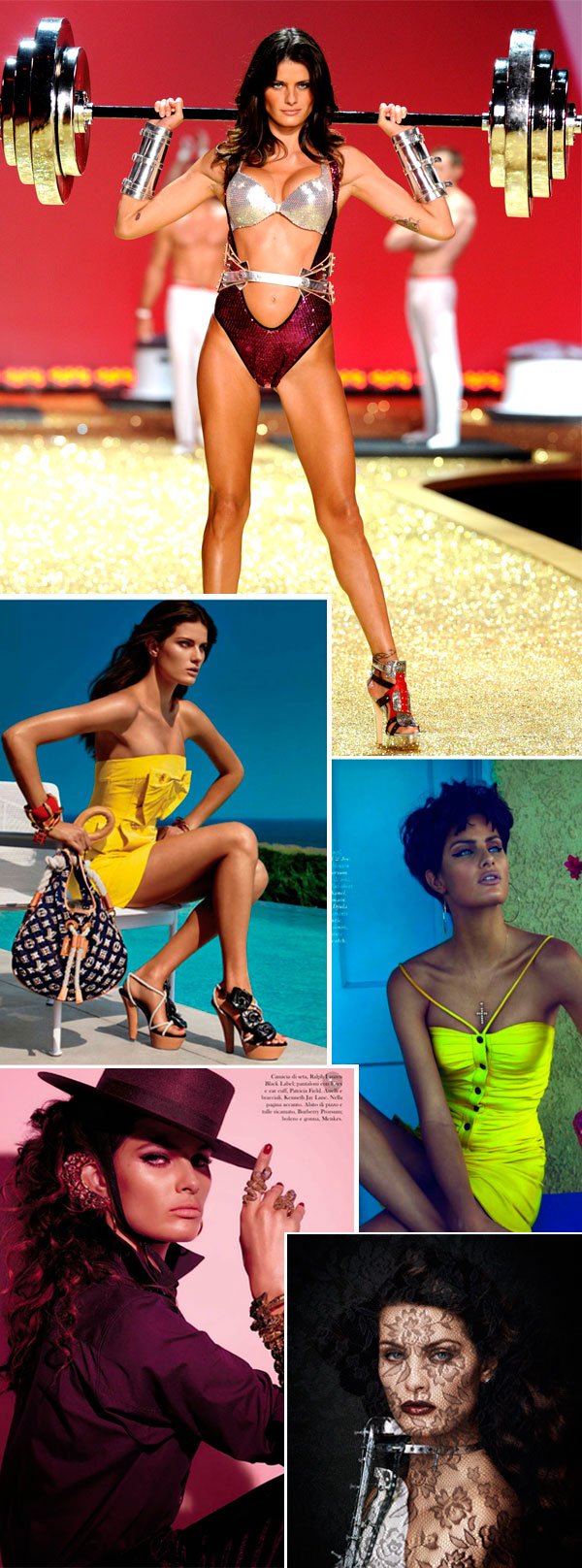Isabeli Fontana modelo brasileira em editoriais campanhas e revistas