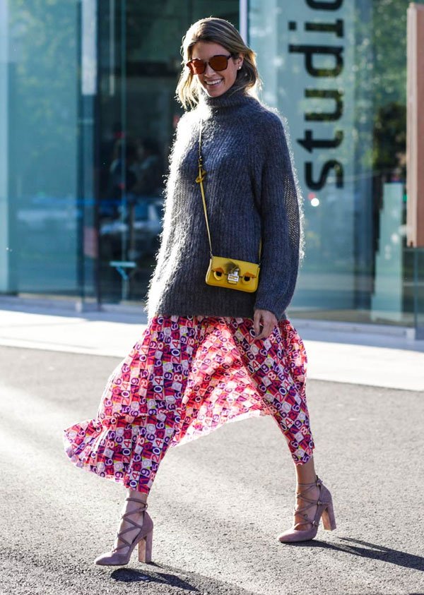 paris fashion week turtleneck sweater street style