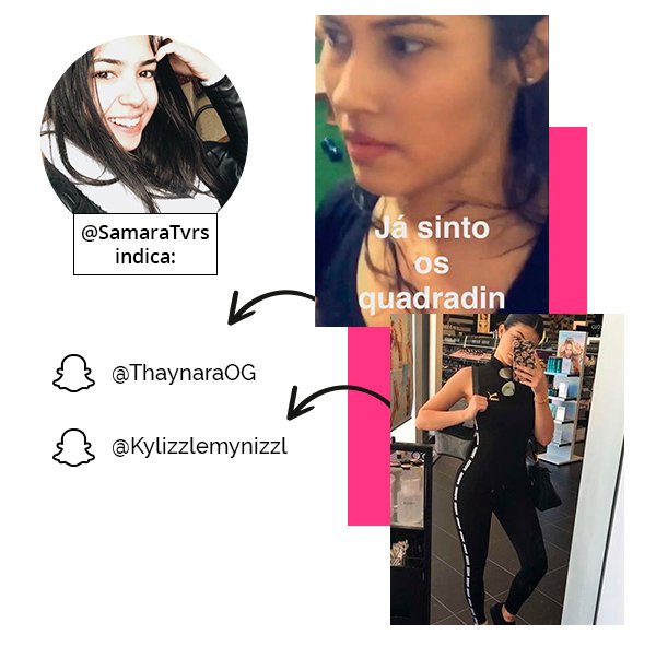 Samara Tavares indica kylie jenner e thaynaraog para seguir no instagram