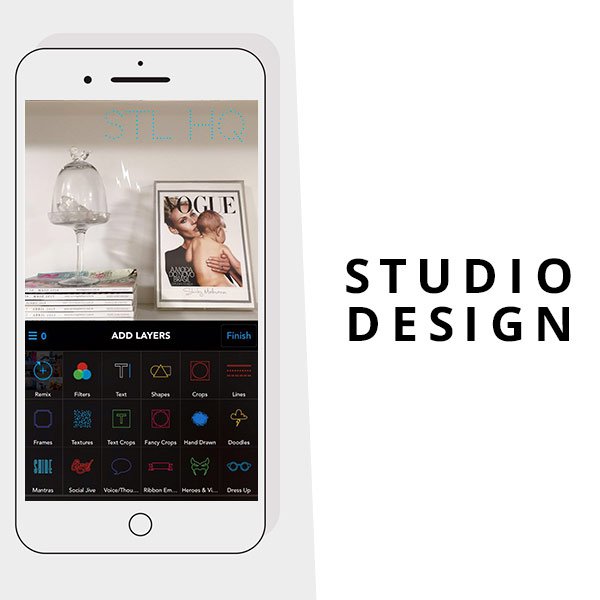 app fotos celular studio design