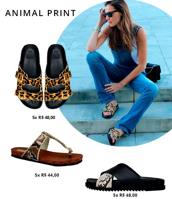 animal print sapatos