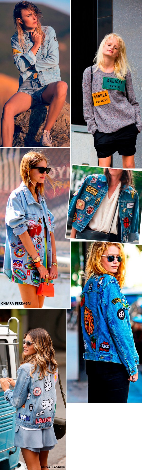 Street style look com patches