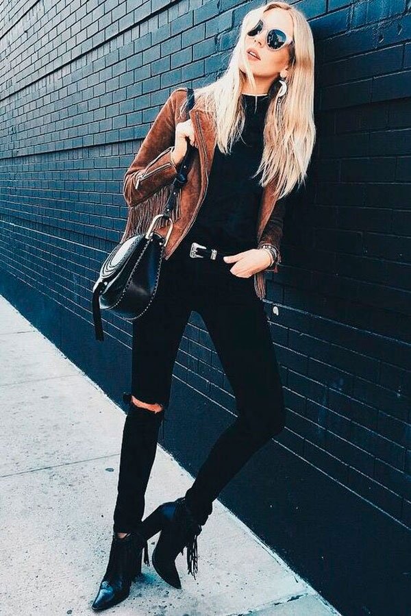 Street Style Black and Brown