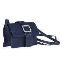 Bolsa Shoulder Bag Jeans Azul - M