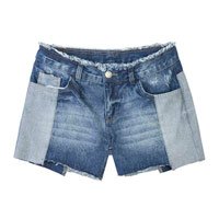 Shorts Comfort Jeans Feminino Hering Com Detalhes Destroyed