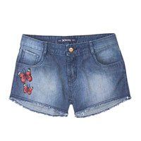 Shorts Summer Jeans Feminino Hering Com Patches