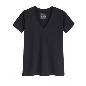 T-Shirt Essencial Gola  V Black