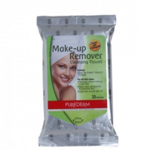 Lenço Demaquilante Purederm Makeup Remover Cleansing Tissues (30 Unidades)