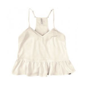 Regata Com Babado Em Tecido De Viscose Dzarm