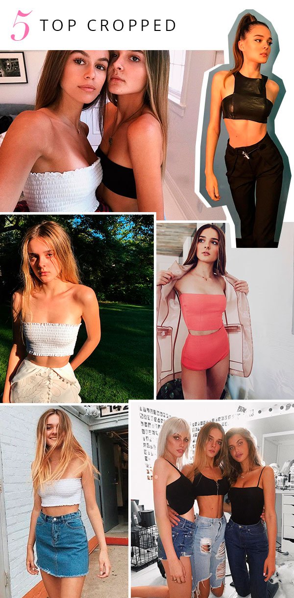 Charlotte Lawrence - top cropped - tendencia - verão - steal the look