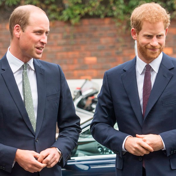 Príncipe William e Harry - terno - terno - inverno - Londres