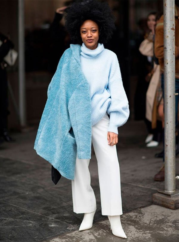 it girl - casaco-azul-gola-alta-cala-branca - tricot - inverno - street style