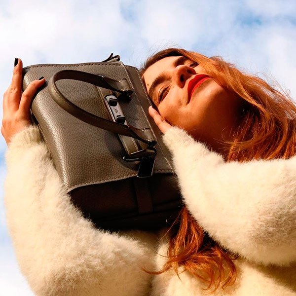 coach shearling bolsa