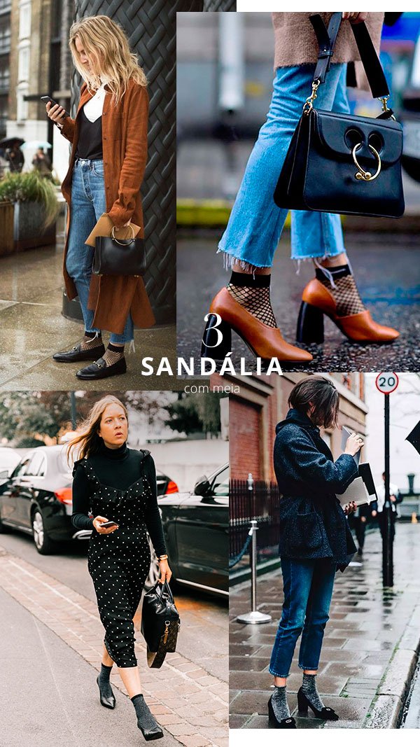 sandalia - meia - look - trend - comprar