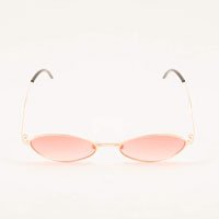 Óculos De Sol Slim Retrô Vermelho Tamanho: U - Cor: Vermelho