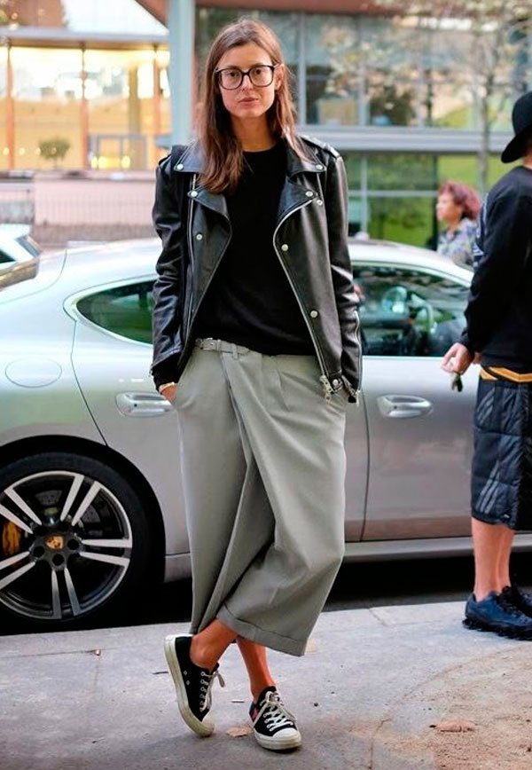 it-girl - tricot-preto-calca-alfaiataria-tenis - all star - inverno - street style