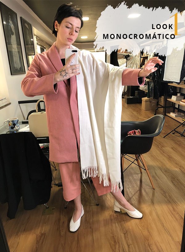 Gabriela Bonomi - look-monocromatico - calça rosa - inverno - street style