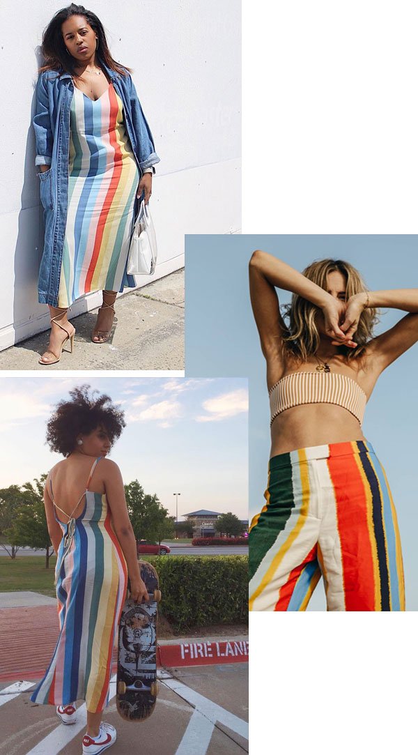 it-girl - rainbow stripes - rainbow stripes - verão - street style